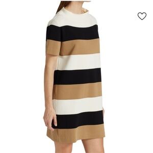 MaxMara Fagiani Cotton Striped Knit Dress